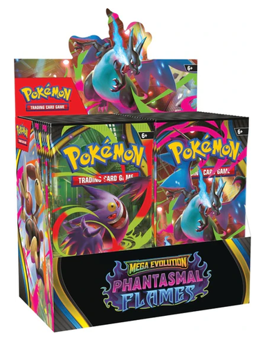 Pokémon Mega Evolution: Phantasmal Flames Booster Display (EN)